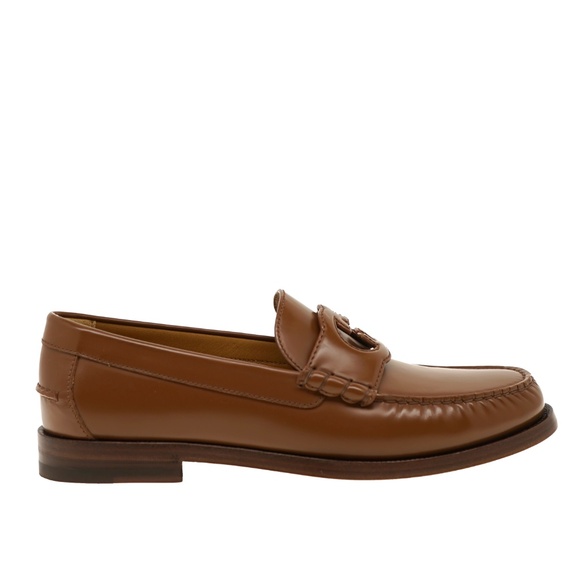 Gucci Loafer Millennial Ribot Moccasin Brown Leather Size 9 US New